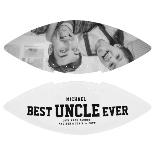 Custom BEST UNCLE EVER Modern Cool Family Photo Football (Paneele)