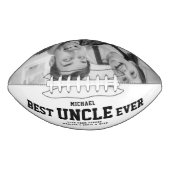 Custom BEST UNCLE EVER Modern Cool Family Photo Football (Vorderseite)