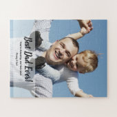 Custom Best Vater Ever! Foto Vatertag Puzzle (Horizontal)