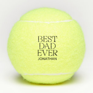 Custom Best Vater Ever Modern Vatertag Elegante Tennisbälle