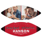 Custom BEST VATER EVER Vatertag Foto Football (Paneele)