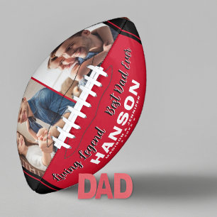 Custom BEST VATER EVER Vatertag Foto Football