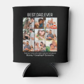 Custom Best Vater je Vatertag 9 FotoCollage Dosenkühler (Vorderseite)
