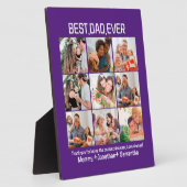 Custom Best Vater je Vatertag 9 FotoCollage Fotoplatte (Seite)