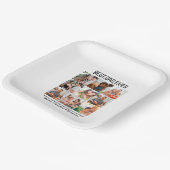 Custom Best Vater je Vatertag 9 FotoCollage Pappteller (Gewinkelt)