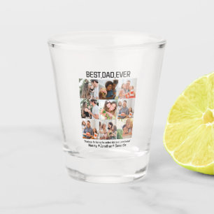 Custom Best Vater je Vatertag 9 FotoCollage Schnapsglas