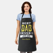 Custom Best Vater Papa Pater immer nur Gefragt lus Schürze (Getragen)