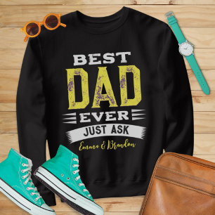 Custom Best Vater Papa Pater immer nur Gefragt lus Sweatshirt