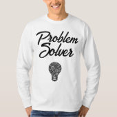 Custom Best Vater PROBLEM SOLVER Men Funny Graphic T-Shirt (Vorderseite)