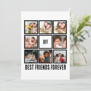 Custom BESTE FREUNDIN Best Friends Forever 8 Foto  Feiertagskarte