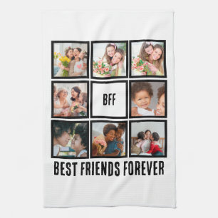 Custom BESTE FREUNDIN Best Friends Forever 8 Foto  Geschirrtuch