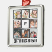 Custom BESTE FREUNDIN Best Friends Forever 8 Foto Ornament Aus Metall (Links)