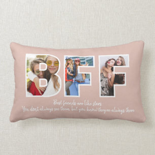 Custom BESTE FREUNDIN Besties Best Friends Foto Co Lendenkissen