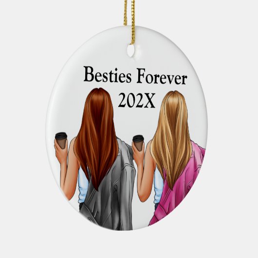 Custom Bestie Friends Christmas Tree Ornament (Rechts)