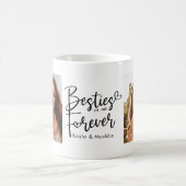 Custom Besties Forever BESTE FREUNDIN Modernes Scr Kaffeetasse (Mittel)