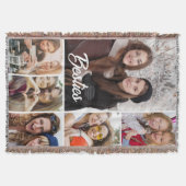 Custom "Besties" Photo Collage Decke (Vorderseite)