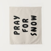 Custom Beten für Schneebanner Personalisiert Boho  Wandteppich (Vorderseite)