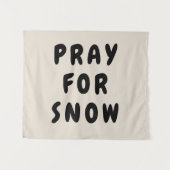 Custom Beten für Schneebanner Personalisiert Boho  Wandteppich (Vorderseite (Horizontal))