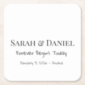 Custom Beverage Coasters Custom Paper Coasters Rechteckiger Pappuntersetzer (Vorderseite)