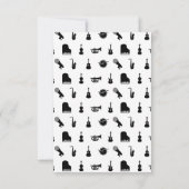 CUSTOM BG FARBE der zusammengesetzten Musikinstrum Dankeskarte (Rückseite)