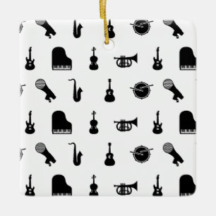 CUSTOM BG FARBE der zusammengesetzten Musikinstrum Keramikornament