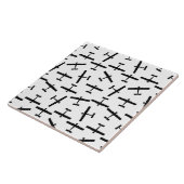 CUSTOM BG FARBE Vintage Flugzeuge Fliese (Seite)