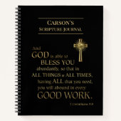 Custom Bible Scripting Journal Notizblock (Vorderseite)