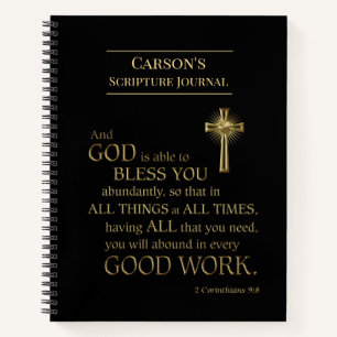 Custom Bible Scripting Journal Notizblock
