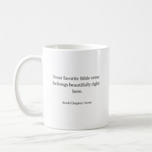 Custom bible verse - create your own  kaffeetasse (Links)