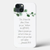 Custom Bible Verse Floral Shabby Chic Handy Case (Rückseite)