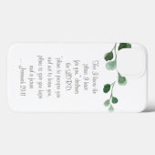 Custom Bible Verse Floral Shabby Chic Handy Case (Rückseite (Horizontal))