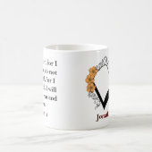 Custom Bible Verse Ich bin dein Gott Kaffeetasse (Mittel)
