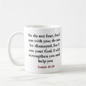 Custom Bible Verse Ich bin dein Gott Kaffeetasse (Links)