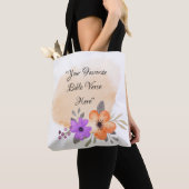 Custom Bible Verse on Peach Background and Blume Tasche (Von Nahem)