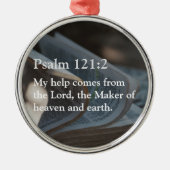 Custom Bible Verse Weihnachtsgeschenke für Pastore Ornament Aus Metall (Vorne)
