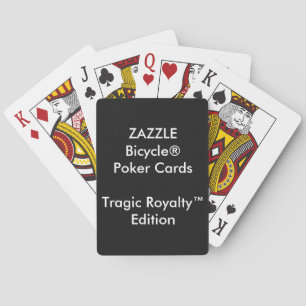 Custom Bicycle® Poker Spielkarten Tragic Royalty