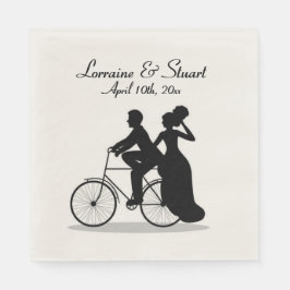 Custom Bicycle Wedding Serviette