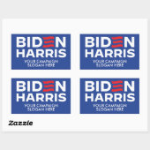 Custom Biden Harris Campaign Slogan Rechteckiger Aufkleber (Blatt)