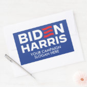 Custom Biden Harris Campaign Slogan Rechteckiger Aufkleber (Umschlag)