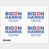 Custom Biden Harris Campaign Slogan Rechteckiger Aufkleber (Blatt)