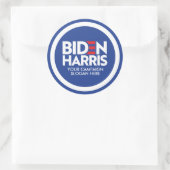 Custom Biden Harris Wahlkampfmotto 2024 Runder Aufkleber (Tasche)