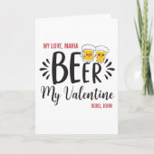 CUSTOM Biere mein Valentine oder irgendein Vorschl Karte (Vorderseite)