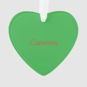 Custom Big Brother mit Baby Schwester Herz Ornament (Rückseite)