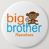Custom Big Brother Monkey Tasten Button (Vorderseite)