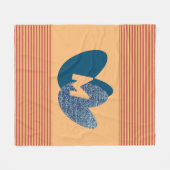 Custom Big Hearts Mit Monogramm Blanket Fleecedecke (Vorderseite (Horizontal))