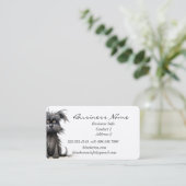 Custom Bike Sad Doppy Puppy Art Visitenkarte (Stehend Vorderseite)