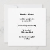 Custom Biker Motorrad Hochzeit Jahrestag Einladung (Rückseite)