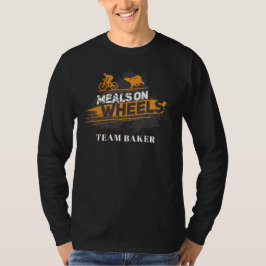 Custom Biking Meals on Wheels Cycling Team Gag T-Shirt