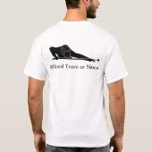 Custom Billiards Pool League Team Gear T-Shirt (Rückseite)