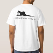 Custom Billiards Pool League Team Gear T-Shirt (Rückseite)